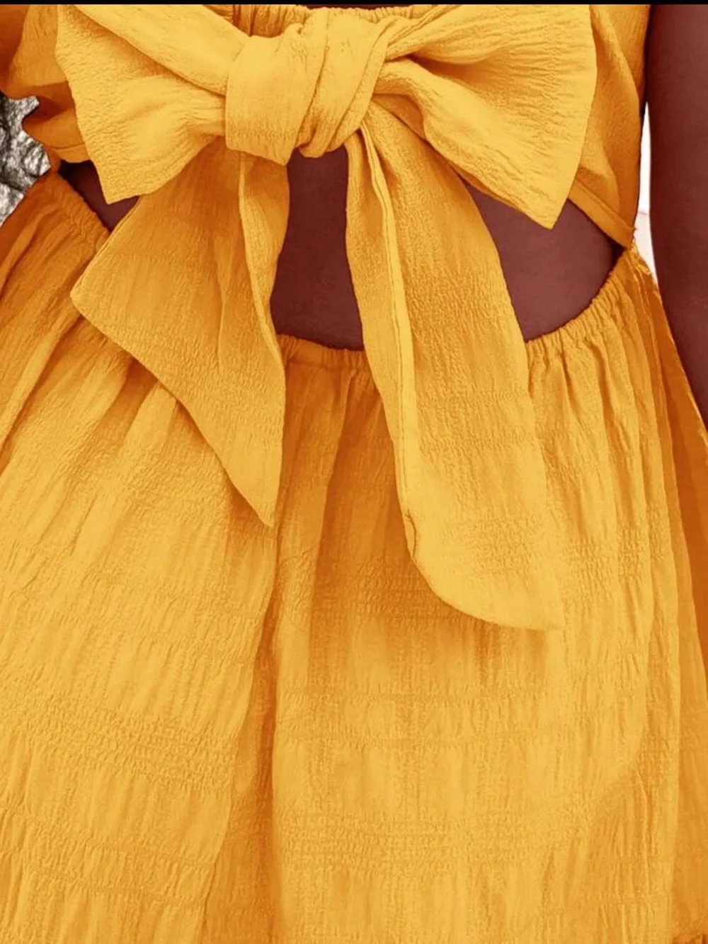 Girls' Mustard Tiered Maxi Dress - Sleeveless Spaghetti Strap